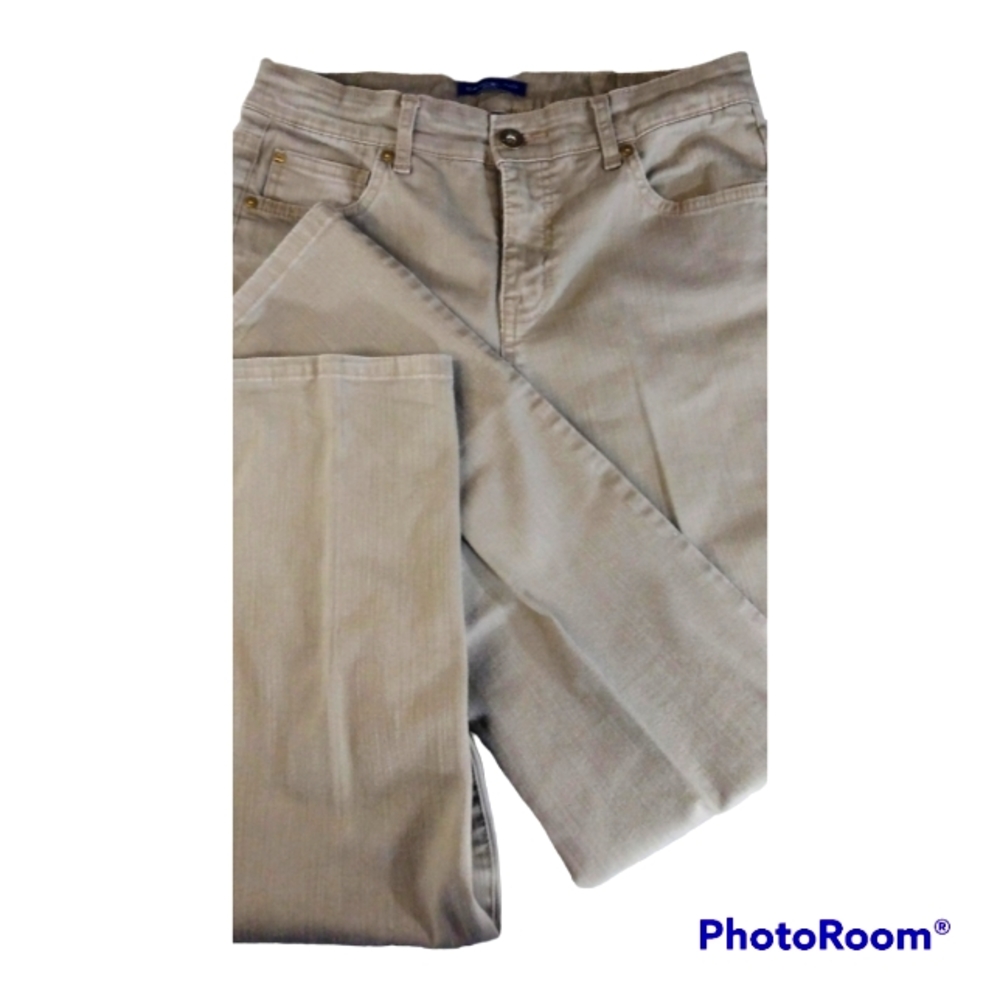 Bandolino denim jeans, light olive, 8 (28)